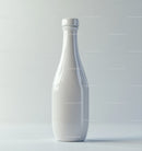 Elegant White Plastic Bottle Mockup for Packaging Design