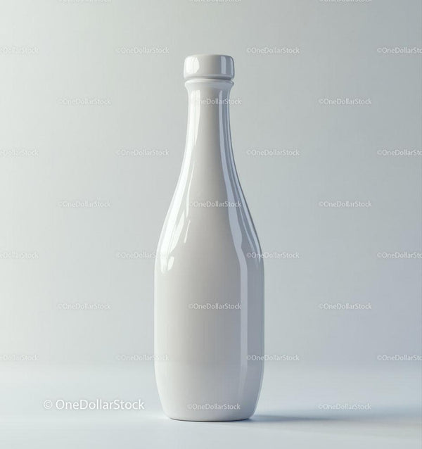 Elegancki Biały Plastikowy Butelka Mockup do Projektowania Opakowań