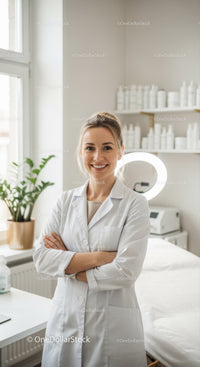 Professional Female Nurse in Bright Modern Medical Clinic
