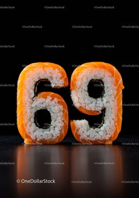 Creative Sushi Rolls Shaped as Numbers 6 And 9