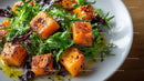 Fresh Roasted Sweet Potato and Mixed Greens Salad