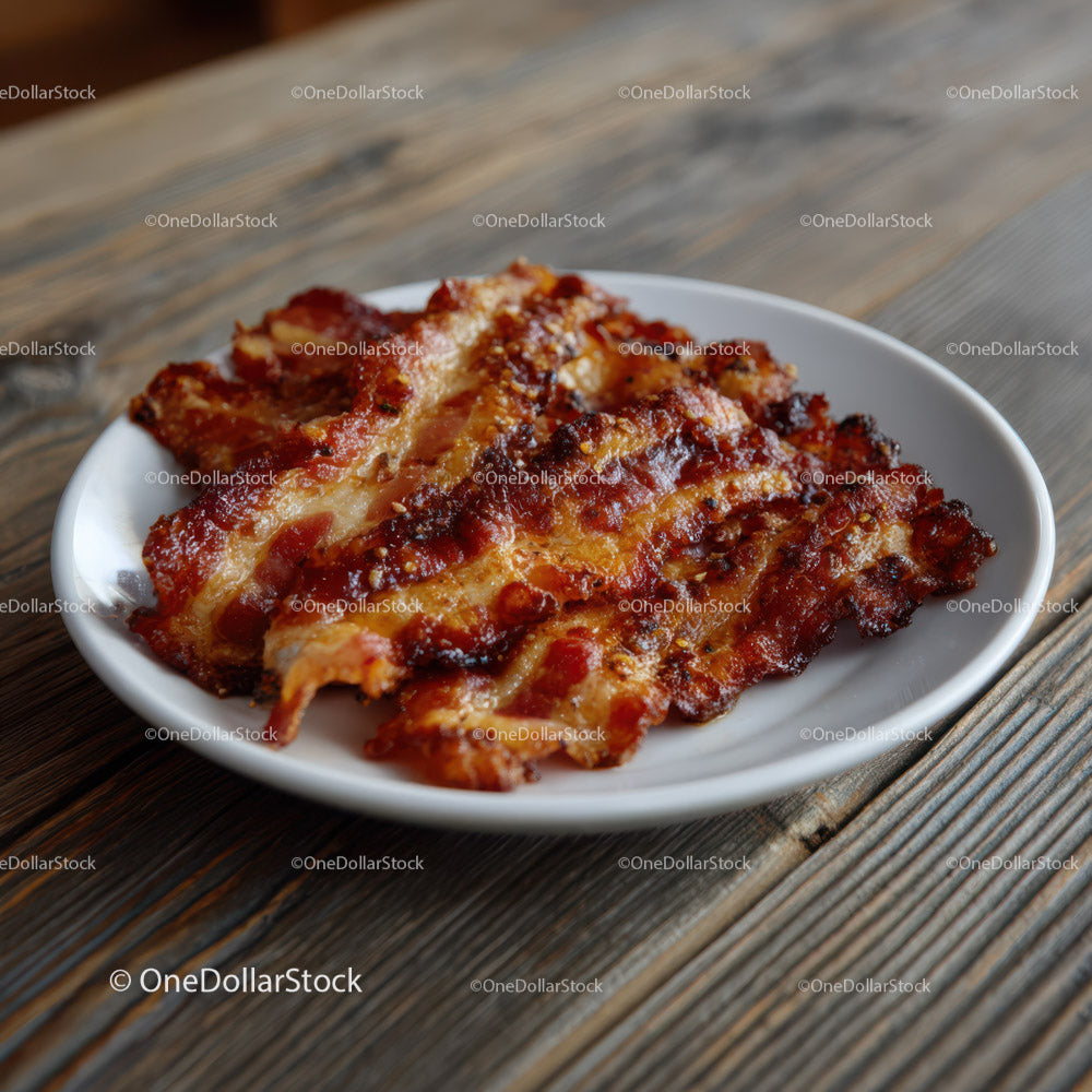 Lasagna with Tomato Sauce and Melted Cheese on Rustic Wooden Table