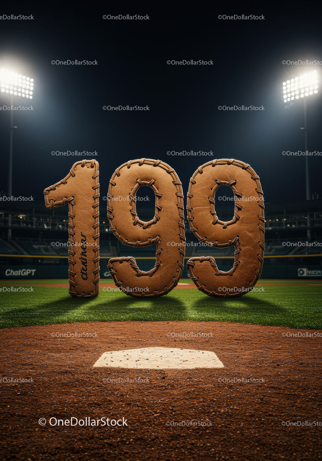 Stare formularze do haftowania w stylu baseballowym nr 199 na boisku