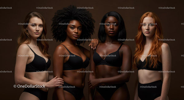 Diverse Women Embracing Natural Beauty and Confidence