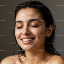 Youthful Woman Smiling with Healthy Glowing Skin Close-up