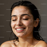 Youthful Woman Smiling with Healthy Glowing Skin Close-up