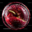 Close-Up of Ripe Juicy Red Cherry on Dark Background