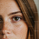 Close-Up of a Brown Eyed Girl with Freckles and Red Hair