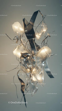 Modern Abstract Metal Sculpture for Interior Decor