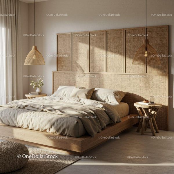 Calm and Cozy Minimalist Bedroom with Natural Light