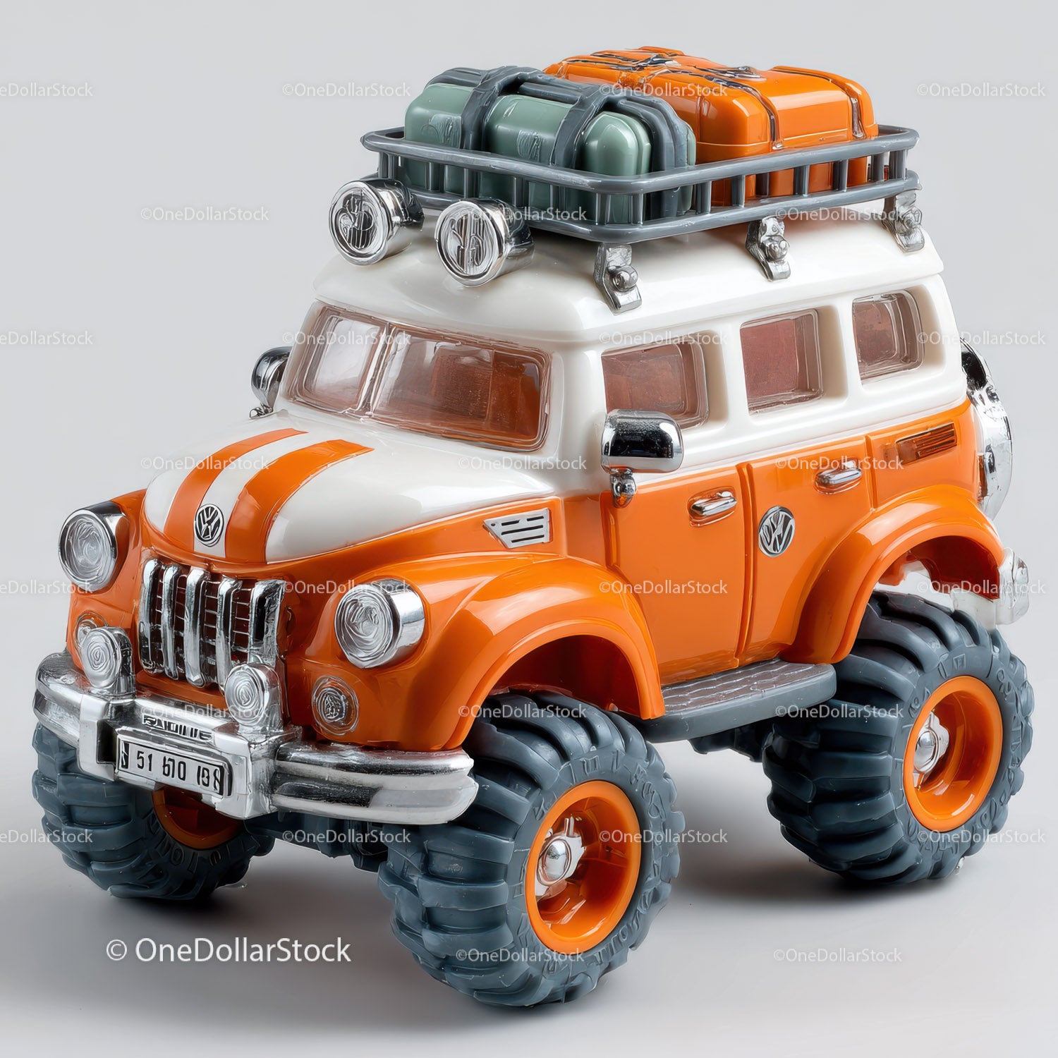 Futuristic Toy Robot with Large Eyes and Bunny Ears for Kids