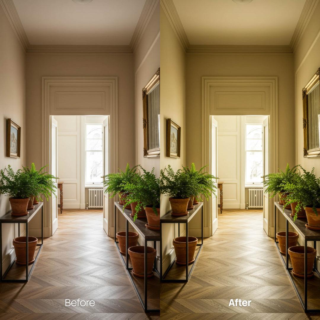 interior photography edit with Interior Soft Lightroom presets