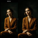 portrait photography edit with Luxury Dark Skin Lightroom presets