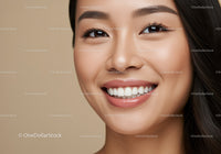 Close up of cheerful woman with radiant smile
