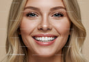 Close up of smiling woman with perfect white teeth