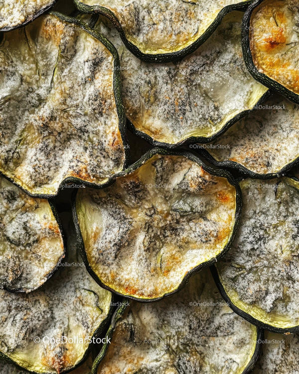 Close-up of Fresh Green Zucchini with Vibrant Texture