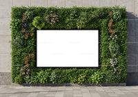 Modern Vertical Garden Framing Outdoor Blank Display