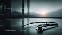 Stethoscope on a Medical Table in a Modern Healthcare Facility