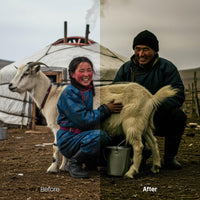creative photo edit with Folklore Dark Lightroom presets