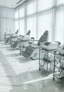 Modern Healthcare Clinic with Dialysis Machines and Comfortable Seats
