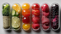 Assorted Fruit Jellies in Clear Glass Bottles with Vibrant Colors