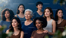 Diverse women spanning generations gathered outdoors