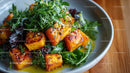 Fresh Roasted Sweet Potato and Mixed Greens Salad