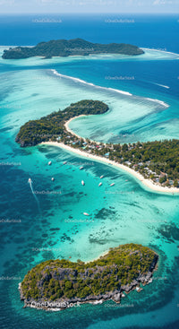 Tropical Islands with Clear Blue Water and Sandy Beaches