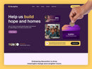 Charityflow Framer template homepage preview