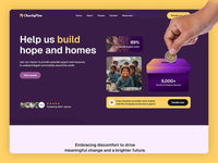 Charityflow Framer template homepage preview
