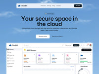 Cloudkit Framer template homepage preview