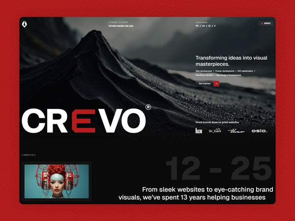 Crevo — Agency and Portfolio Landing Page Framer Template