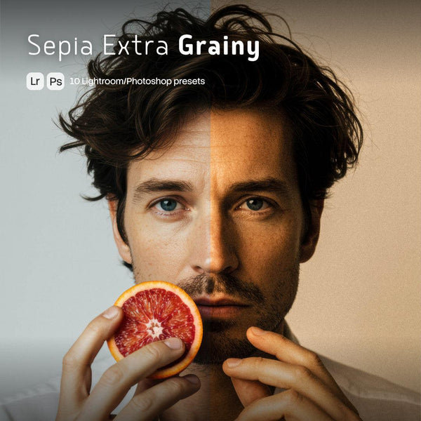 Sepia Extra Grainy Presets (10 XMP files)