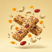 Two Nut and Seed Energy Bars with Dried Fruits