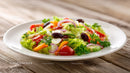 Fresh Vegetable Salad with Cherry Tomatoes Cucumber and Black Beans