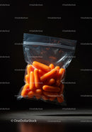Fresh Baby Carrots Packed in Clear Resealable Bag