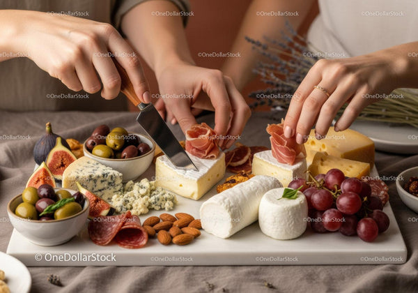 Ekskluzywna Deska Serów i Owoców z Prosciutto i Orzechami na Eleganckie Przyjęcia