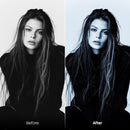 Before and after Strong Color Grading Lightroom preset edit