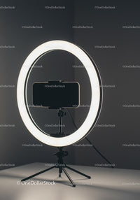 Ring Light with Smartphone Holder for Professional Video and Photography