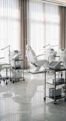 Modern Dental Clinic with Dental Chairs and Medical Equipment