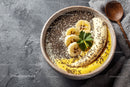 Nutritious Smoothie Bowl with Banana and Chia Seeds