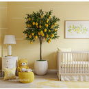 Lemon Tree in Bright Nursery with Baby Crib and Cozy Decor