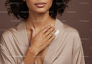 Close-Up of Woman Applying Moisturizer on Face with Smooth Skin
