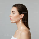 Elegant Woman Receiving Facial Contouring Treatment for Youthful Skin