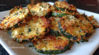 Golden Baked Zucchini Slices with Herbs and Crunchy Texture