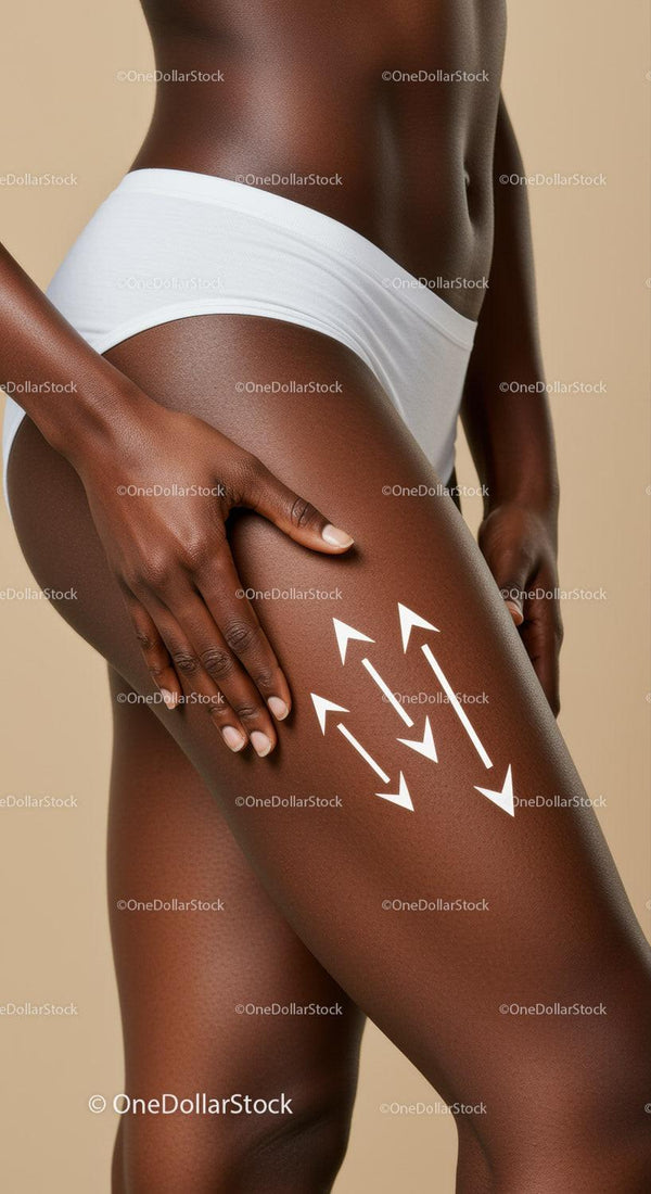 Elegant Dark Skin Woman Demonstrating Body Movement and Confidence