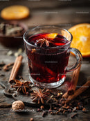 Delicious Mulled Wine with Spices and Orange Slices