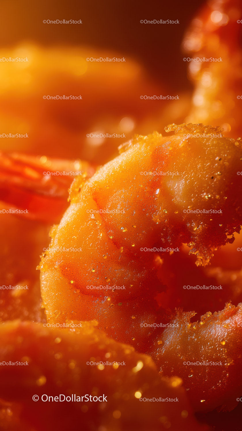 Crispy Fried Chicken Wing with Seasoning Close-Up Macro Shot