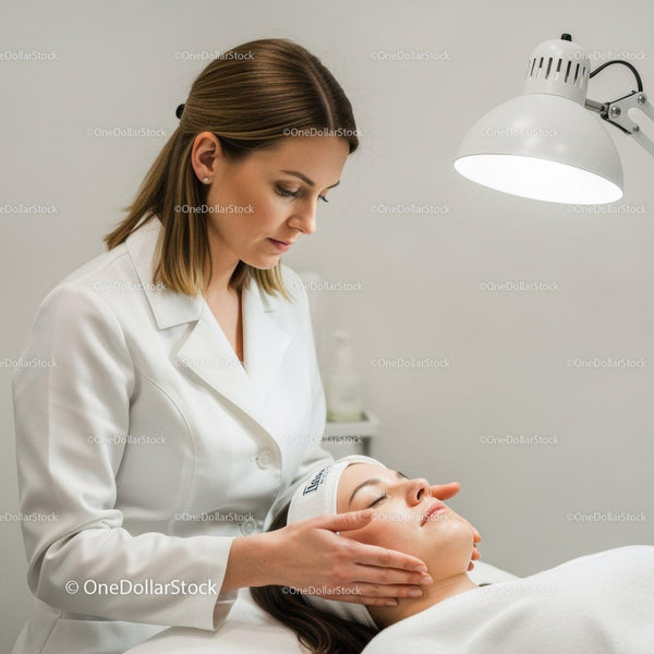 Relaxing Facial Treatment in Spa Setting with Professional Esthetician