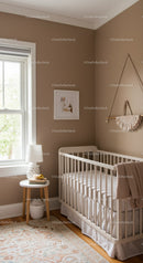 Modern Baby Nursery with Cozy Decor and Soft Natural Light